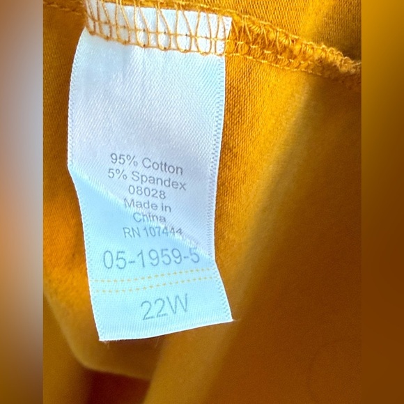 Jessica London Classic Cotton Rich Orange Designer Stretch Dress Size 22W - Picture 9 of 9